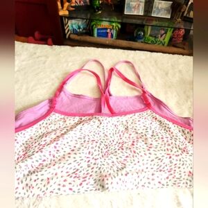 Fruit of the Loom Pink and White Patterned bralette, set of 2, sz 2XL